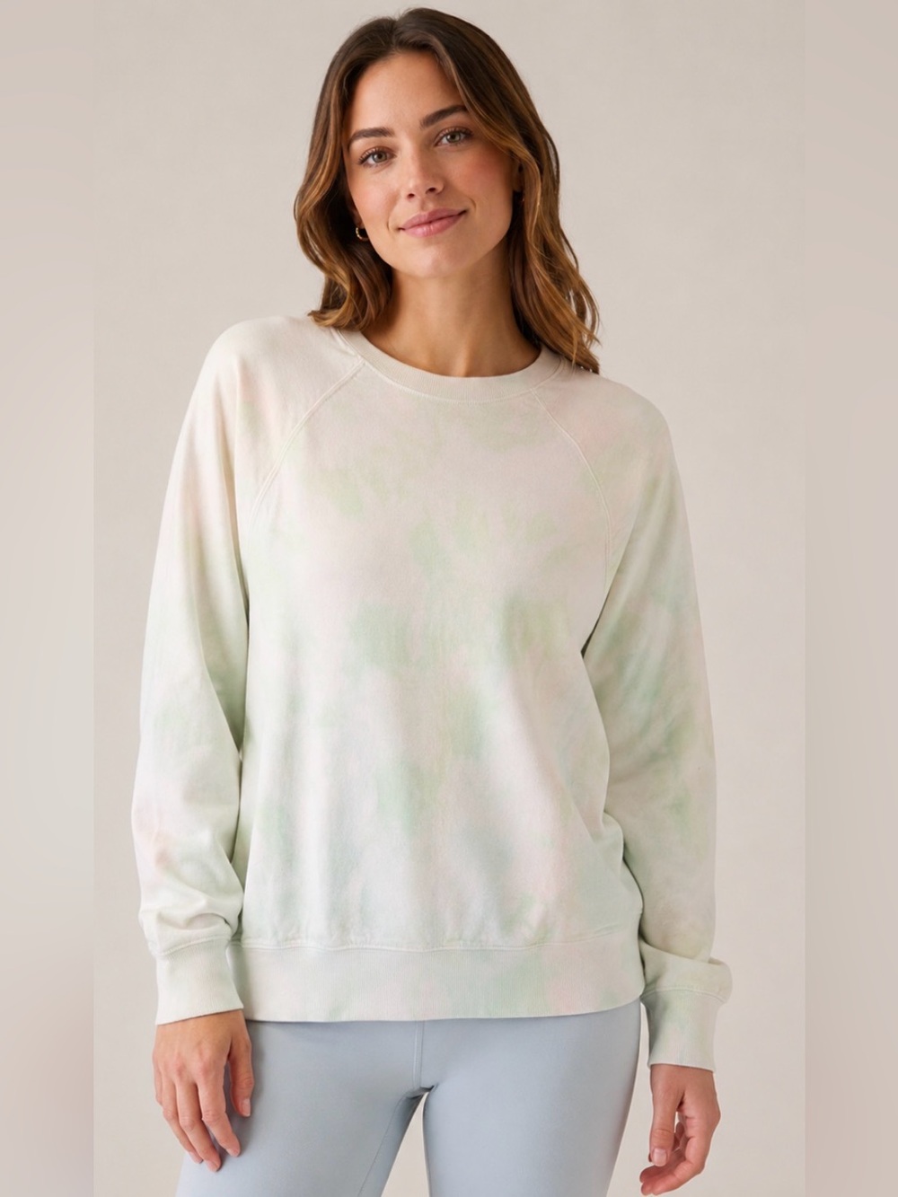 Athleta Crystal Dye Lighthouse Crewneck Sweatshirt Size Small